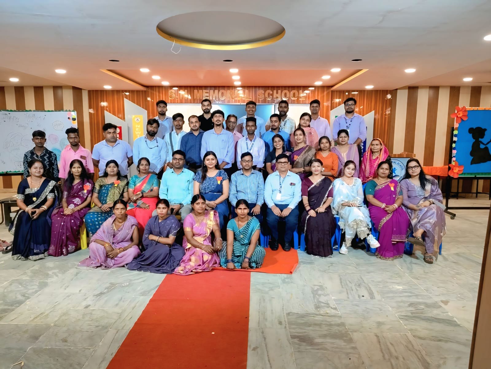 S.N. Memorial School teachers and staff team